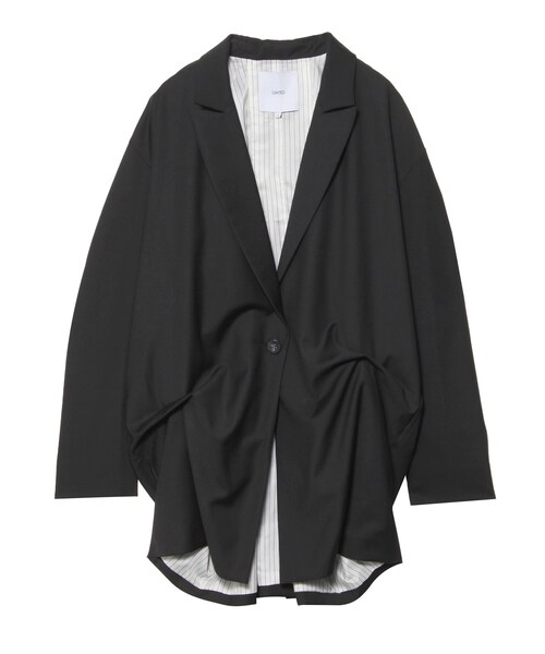 UN3D.(アンスリード)の「TUCK LOOSE JK(テーラードジャケット・レディース・グリーン/キャメル/ブラック・F/38/36)」の2枚目の写真