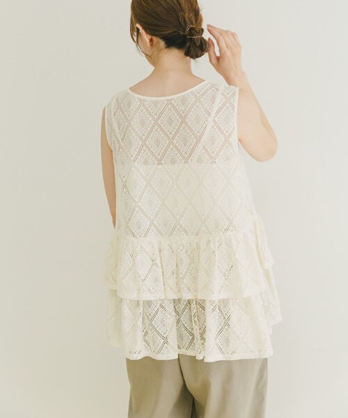 ITEMS URBANRESEARCH(アイテムズ アーバンリサーチ)の「シアースパンコールペプラムトップス(その他トップス・レディース・L.BEG/BLK・FREE)」の17枚目の写真
