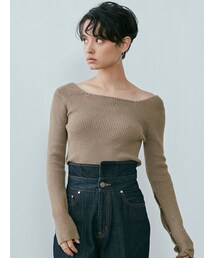 LAGUNAMOON | スリットボタンメランジニットプルオーバー(ニット/セーター)