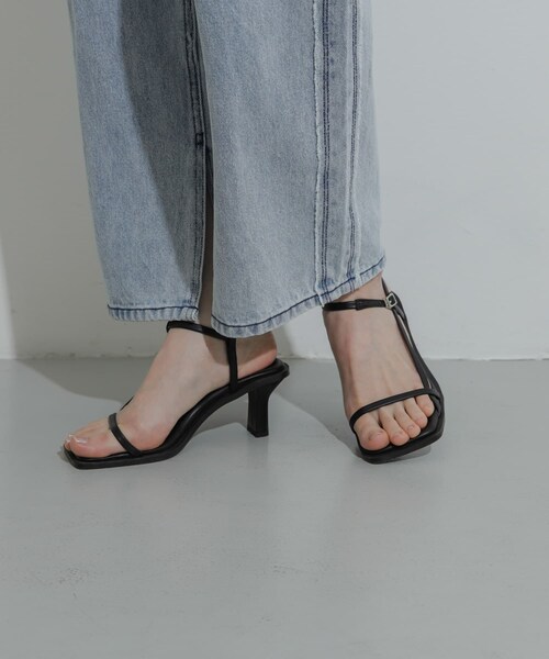 SENSE OF PLACE by URBAN RESEARCH（センスオブプレイスバイアーバンリサーチ）の「ワイドスクエアストラップサンダル（サンダル・レディース・WHITE/BLACK/L.BLUE/PINK・S/M/L）」の22枚目の写真