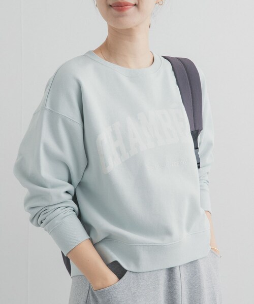 URBAN RESEARCH DOORS(アーバンリサーチドアーズ)の「カレッジロゴ刺繍スウェット(スウェット・レディース・MINT/GREIGE/NAVY・Free)」の18枚目の写真