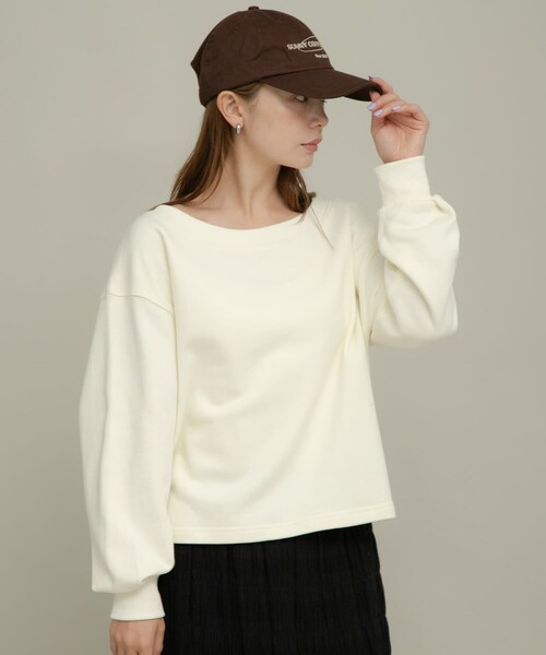 URBAN RESEARCH Sonny Label（アーバンリサーチサニーレーベル）の「ワイドクルーネックスウェット（スウェット・レディース・オフ/グレー/ピンク/イエロー・FREE）」の6枚目の写真