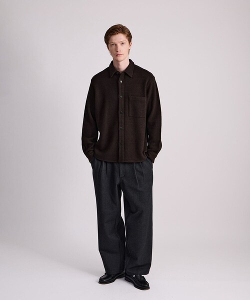 Saturdays NYC(サタデーズ ニューヨークシティ )の「George Wool Wide Two Tuck Pant(その他パンツ・レディース・ブラック・L/M/S/XL/XS)」の15枚目の写真