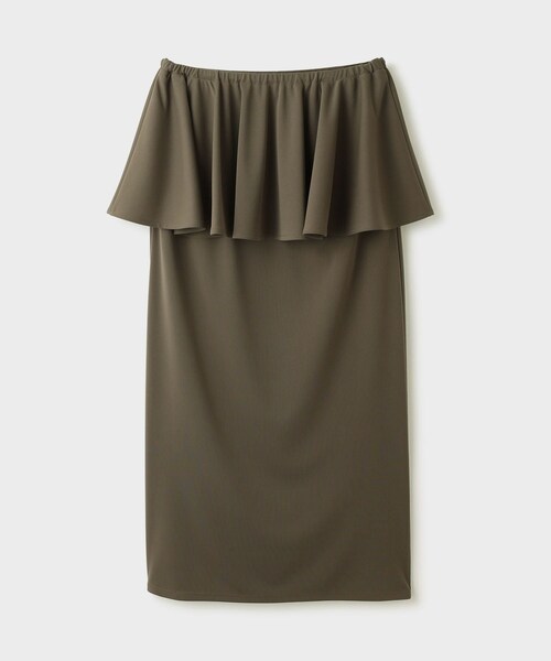 ROPE'（ロペ）の「【一部店舗限定】【REALM（レルム）】PEPLUM SKIRT｜フリルタイトスカート　26SS（スカート・レディース・カーキ・38）」の13枚目の写真