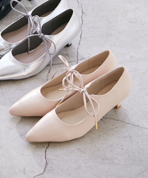 VIS（ビス）の「リボンヒールパンプス（パンプス・レディース・ブラック/ピンク/シルバー・L/M/S）」の22枚目の写真