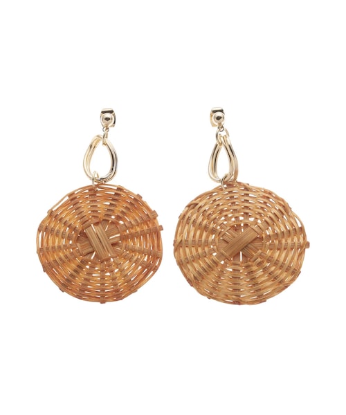 dazzlin（ダズリン）の「ナチュラルサークルピアス（ピアス（両耳用）・レディース・ブラウン/ベージュ・F）」の10枚目の写真