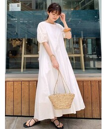 Ungrid | パフスリーブタックワンピース(ワンピース)