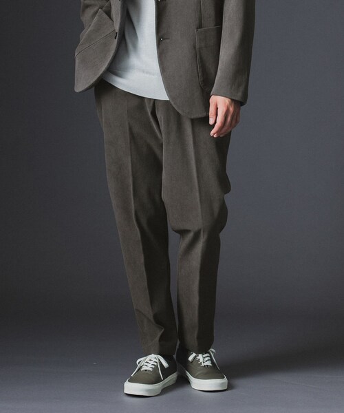 URBAN RESEARCH DOORS（アーバンリサーチドアーズ）の「LIFE STYLE TAILOR　コーデュロイコンフォータブルパンツ（スラックス・メンズ・NAVY GRAY/MOCHA・S/M/L/XL）」の18枚目の写真