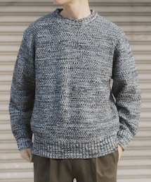 ITEMS URBANRESEARCH | マシンウォッシャブル クルーネックカノコニット(ニット/セーター)
