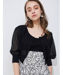 MERCURYDUO | 2WAYシアーコンパクトカーディガン(カーディガン/ボレロ)