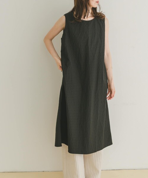 ITEMS URBANRESEARCH（アイテムズ アーバンリサーチ）の「サッカーノースリーブワンピース（ワンピース・レディース・CHK/BLK/BRN・FREE）」の8枚目の写真