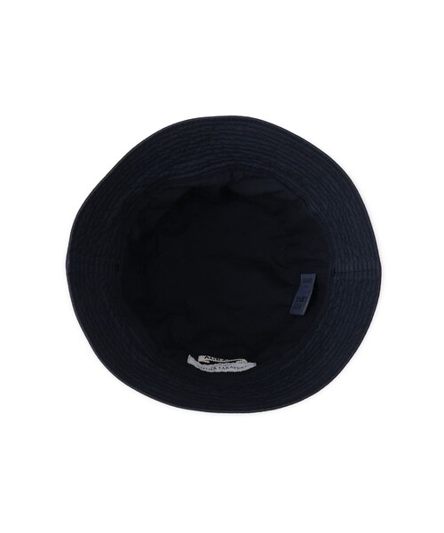 ADAM ET ROPE'（アダムエロペ）の「【AURALEE(オーラリー)】GARMENT-DYED FINX CHINO BUCKET HAT MADE BY KIJIMA TAKAYUKI（ハット・レディース・ホワイト/キナリ/ネイビー・F）」の9枚目の写真