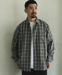 URBAN RESEARCH DOORS | オンブレチェックレギュラーカラーシャツ(シャツ/ブラウス)