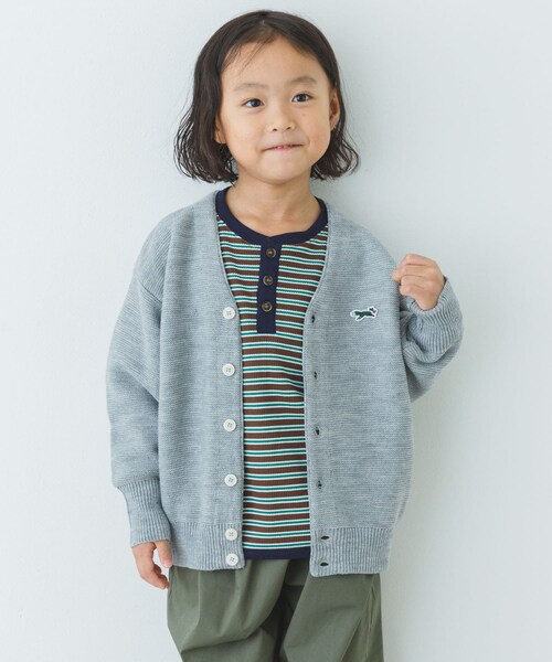 URBAN RESEARCH DOORS(アーバンリサーチドアーズ)の「『別注』PENNEYS×DOORS THE FOX Vネックカーディガン(KIDS)(カーディガン/ボレロ・キッズ・RED/BLUE/TOP GRAY・105/120/135)」の7枚目の写真