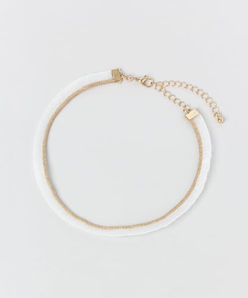 SENSE OF PLACE by URBAN RESEARCH（センスオブプレイスバイアーバンリサーチ）の「グリッターラインチョーカー（ネックレス・レディース・WHITE/BLACK・-/-0）」の3枚目の写真