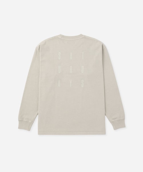 Saturdays NYC（サタデーズ ニューヨークシティ ）の「Arrangement LS T-SHIRT（Tシャツ/カットソー・レディース・ブラック/グレー/グリーン・L/M/S）」の4枚目の写真