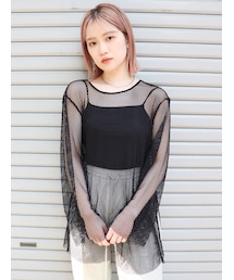 MURUA | ルーズメッシュトップス(Tシャツ/カットソー)