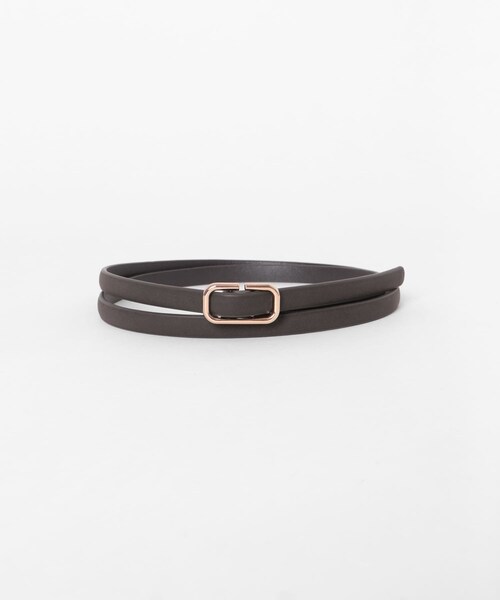 SENSE OF PLACE by URBAN RESEARCH(センスオブプレイスバイアーバンリサーチ)の「ピンレスナローベルト(ベルト・レディース・BLACK/BROWN/BEIGE・One)」の2枚目の写真