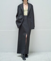 new basic　BRADFORD WOOL SKIRT
