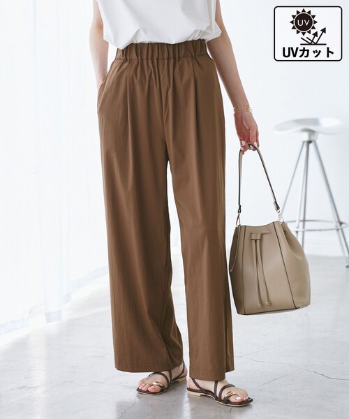 ROPE' PICNIC（ロペピクニック）の「【UVカット】レーヨンナイロンイージーワイドパンツ（その他パンツ・レディース・チャコール/グレー系/ブラウン/ネイビー・36/38/40）」の18枚目の写真