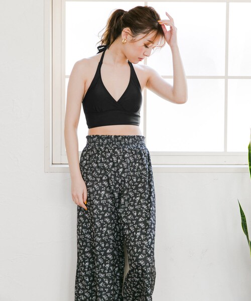 RODE SKO（ロデスコ）の「ロングパンツセット∴（水着・レディース・MOSS GREEN/BLACK・FREE）」の5枚目の写真