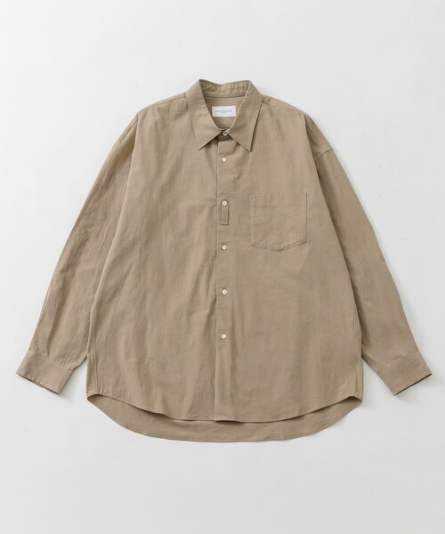 URBAN RESEARCH（アーバンリサーチ）の「new basic　QUIET REGULAR SHIRTS（シャツ/ブラウス・メンズ・ECRU/BROWN/BEIGE・M/L/XL）」の4枚目の写真