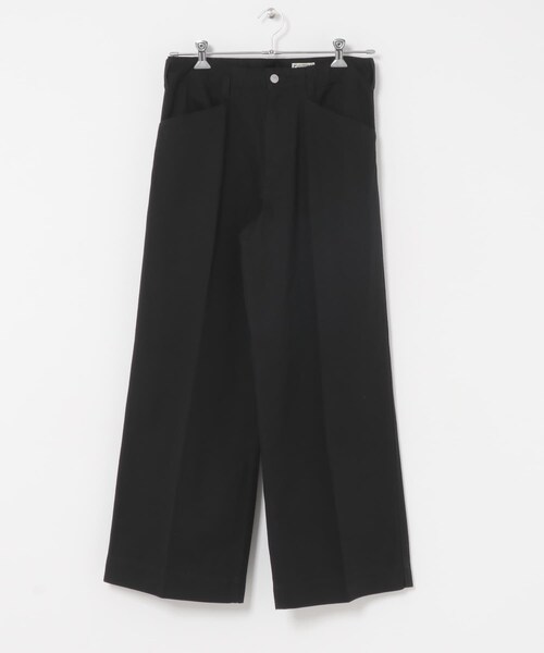 URBAN RESEARCH DOORS（アーバンリサーチドアーズ）の「FORK&SPOON　ワイドシルエットチノパンツ（チノパンツ・メンズ・BLACK/BROWN・4/5）」の6枚目の写真
