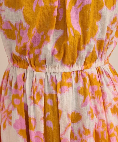 ROPE'（ロペ）の「【DEVEAUX（デヴォー）】別注ボカシフラワーウエストギャザーワンピース/洗える（ワンピース・レディース・ブラウン系/オレンジ系・F）」の20枚目の写真