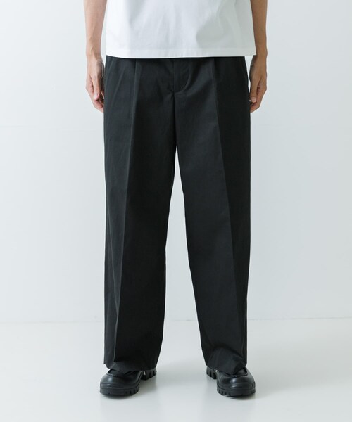REVERBERATE TACKED CHINO TROUSERS