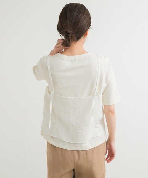 URBAN RESEARCH DOORS（アーバンリサーチドアーズ）の「『別注』olu’ment×DOORS　コットンモス刺繍キャミソール（キャミソール・レディース・IVORY・one）」の15枚目の写真