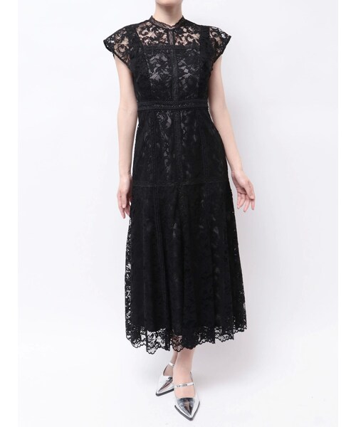 MERCURYDUO（マーキュリーデュオ）の「レースハイネックワンピース（ドレス・レディース・ブラック/ミントグリーン・S/M）」の6枚目の写真