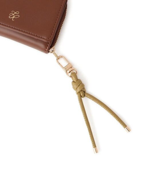 ROPE' PICNIC（ロペピクニック）の「コードストラップ付き三つ折りウォレット（財布・レディース・ブラック/ブラウン/ベージュ系・F）」の13枚目の写真