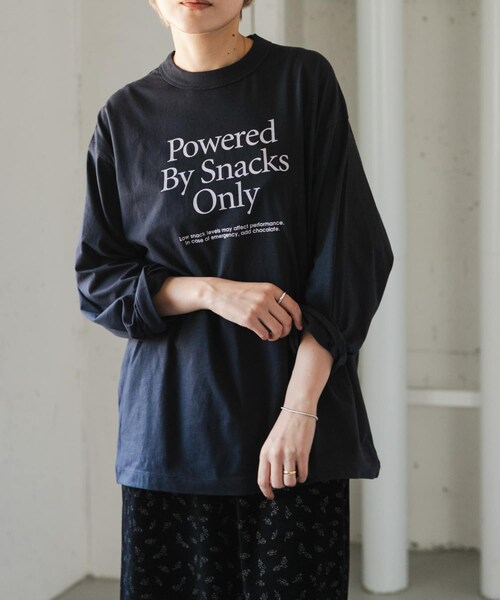 URBAN RESEARCH DOORS(アーバンリサーチドアーズ)の「FORK&SPOON オーバーサイズロゴロングスリーブTシャツ(Tシャツ/カットソー・レディース・OFF/BLACK・1)」の17枚目の写真
