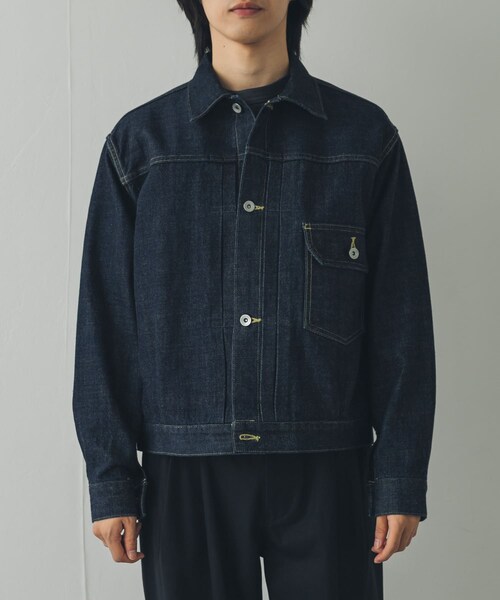 URBAN RESEARCH DOORS(アーバンリサーチドアーズ)の「marka TYPE-1 DENIM JACKET(デニムジャケット・メンズ・INDIGO・2/3)」の4枚目の写真