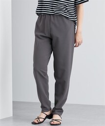 nissen | 大きいサイズ　きちんと見え楽ちんイージーテーパードパンツ（ゆったりヒップ）(パンツ)