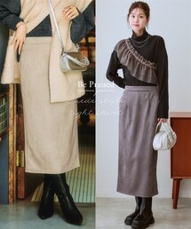 nissen | スエード調タイトスカート(スカート)