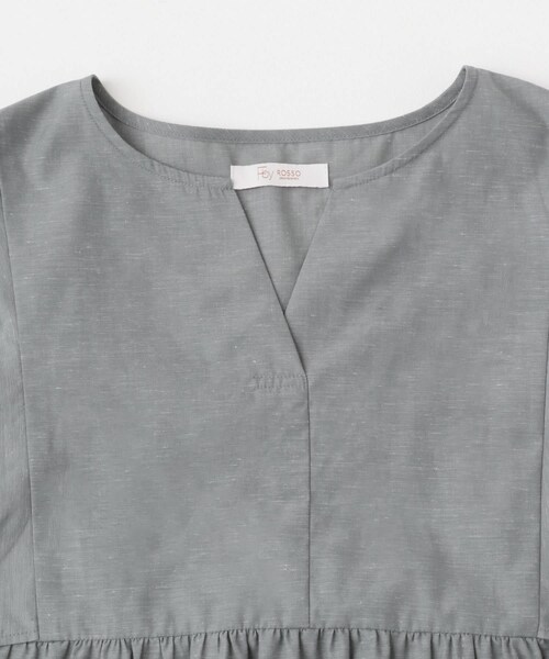 URBAN RESEARCH ROSSO（アーバンリサーチロッソ）の「『UR TECH』F by ROSSO　スクエアスリーブブラウス（シャツ/ブラウス・レディース・BLUE ST/GRAY/MINT/PINK/NAVY・FREE）」の14枚目の写真