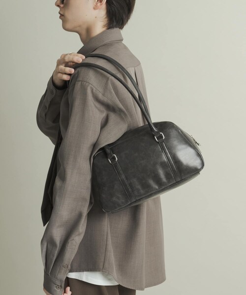 SENSE OF PLACE by URBAN RESEARCH（センスオブプレイスバイアーバンリサーチ）の「ロングハンドルボストンバッグ（ボストンバッグ・メンズ・BLACK/CHARCOAL/SILVER・one）」の10枚目の写真