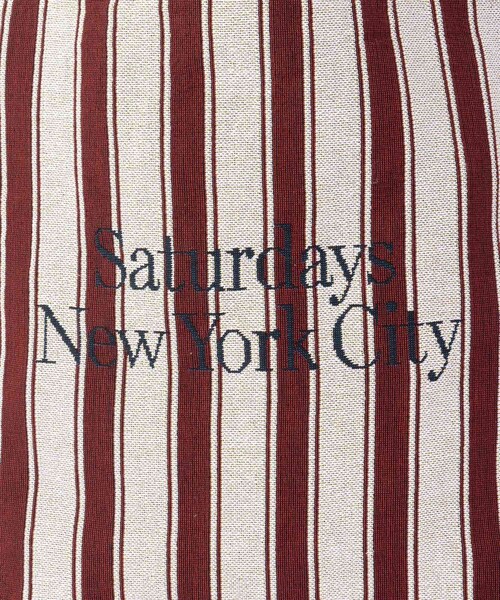 Saturdays NYC(サタデーズ ニューヨークシティ )の「Miller Stripe Tote Bag(トートバッグ・レディース・ブルー/ワイン・F)」の20枚目の写真