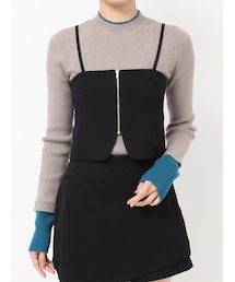 MURUA | 2wayジップビスチェ【セットアップ着用可】(その他トップス)