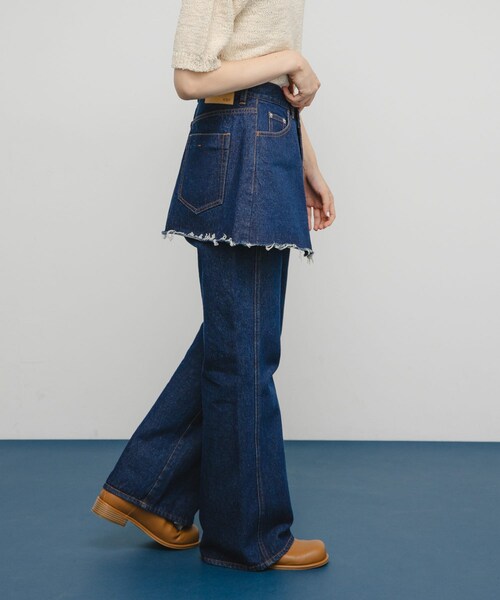 KBF（ケイビーエフ）の「デニムミニスカート（デニムスカート・レディース・L.BLUE/BLUE・one）」の16枚目の写真