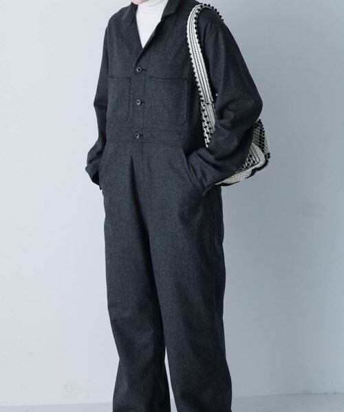 かぐれ(カグレ)の「MASTER&CO FLANNEL ALL IN ONE(つなぎ/オールインワン・レディース・GREY/DK GREY・S)」の21枚目の写真