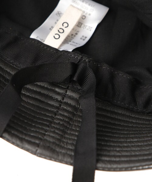 ADAM ET ROPE'（アダムエロペ）の「【CCU/シーシーユー】SAILOR HAT（ハット・メンズ・ブラック・F）」の5枚目の写真