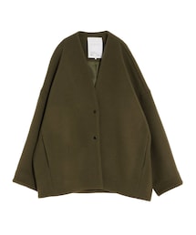ELENDEEK | FORM SHORT WOOL CT(ノーカラーコート)