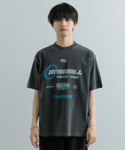 SENSE OF PLACE by URBAN RESEARCH(センスオブプレイスバイアーバンリサーチ)の「フェードロゴグラフィックTシャツ(5分袖)(Tシャツ/カットソー・メンズ・ROYAL BLUE/BLACK/YELLOW・M/L)」の15枚目の写真