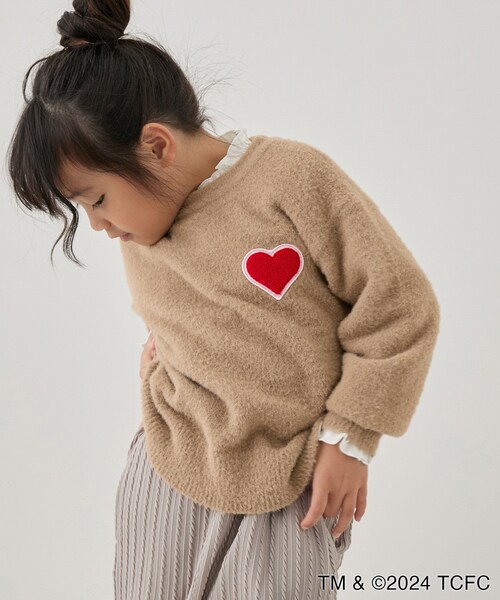 ROPE' PICNIC(ロペピクニック)の「【Care Bears(ケアベア)×ROPE' PICNIC】【KIDS】アソート刺繍ニットプルオーバー(ニット/セーター・キッズ・キナリ/キナリ系/ブラウン/サックス/ピンク・L/M/S)」の10枚目の写真