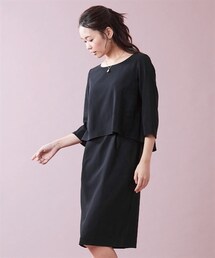 7days Life Styling | 【レディーススーツ】セットアップ対応ワンピース（上下別売・すごく伸びる多機能変り織リスピィシリーズ）(スーツセット)