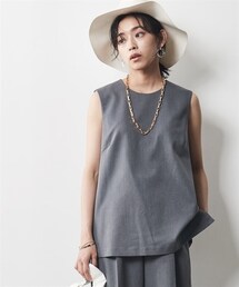 CHIC STYLE | 大きいサイズノースリーブブラウスシックスタイル(シャツ/ブラウス)