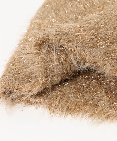 URBAN RESEARCH Sonny Label（アーバンリサーチサニーレーベル）の「CONTROL FREAK　ラメフェザーニットワッチ（ニットキャップ/ビーニー・レディース・ブラック/ベージュ/グレー・one）」の10枚目の写真