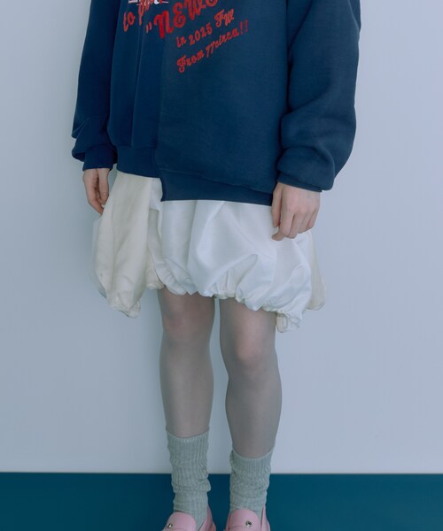 THE GOODLAND MARKET（ザグッドランドマーケット）の「77circa　2fabric 2way balloon SK（スカート・レディース・white/black・one）」の12枚目の写真